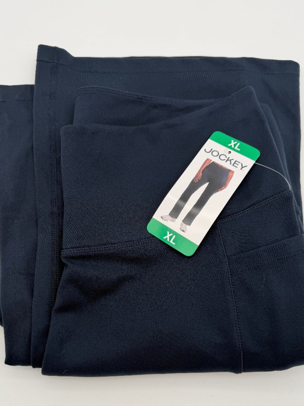 JOCKEY Studio Stretch Flare Pant NWT XL Navy Inseam 31"